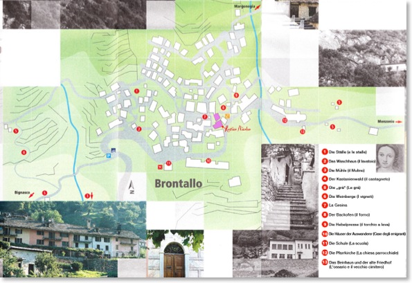 Ortsplan von Brontallo